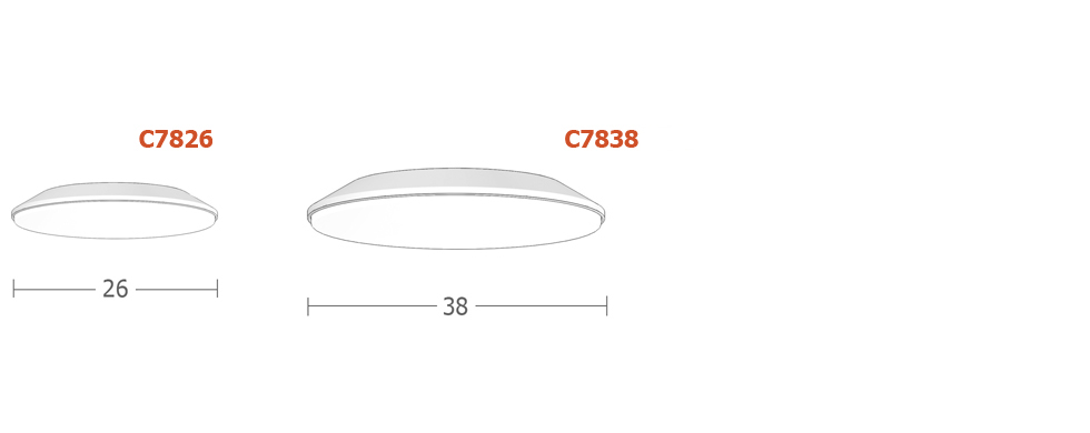 flt.maxx™ ceiling Dimensions Drawing